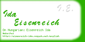 ida eisenreich business card